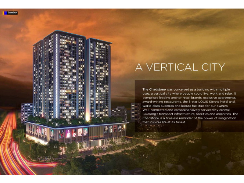 Apartemen Chadstone Cikarang, DIATAS MALL DENGAN HARGA LEBIH MURAH DARI DEVELOPER !!